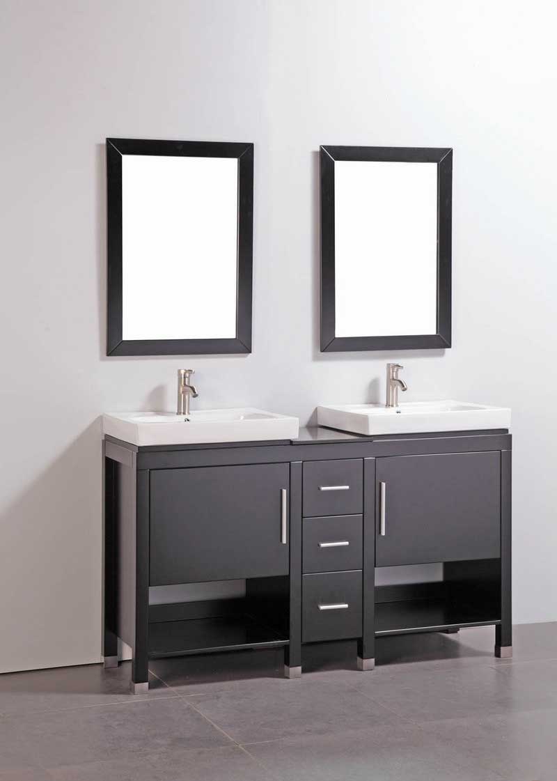 Legion Furniture 60" Bathroom Vanity Set with Mirrors