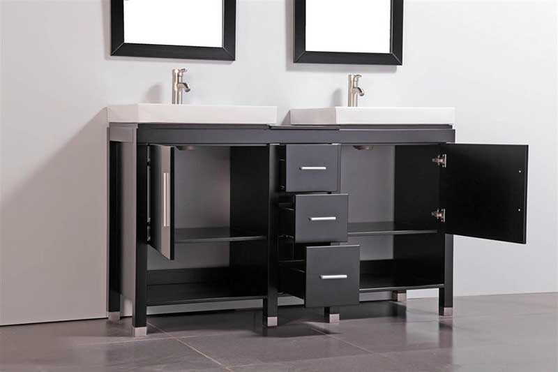 Legion Furniture 60" Bathroom Vanity Set with Mirrors 2