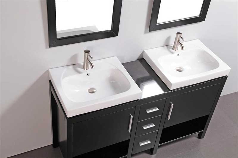 Legion Furniture 60" Bathroom Vanity Set with Mirrors 3