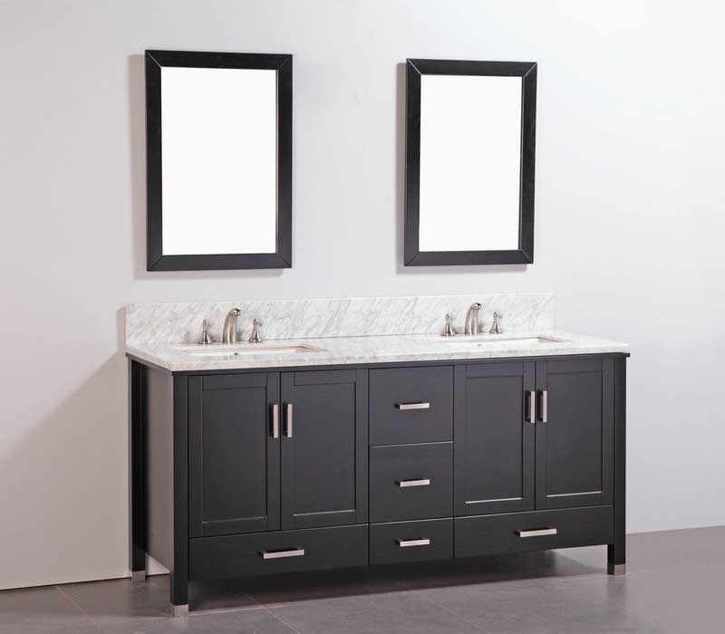 Legion Furniture 72" Bathroom Vanity Set with Mirrors