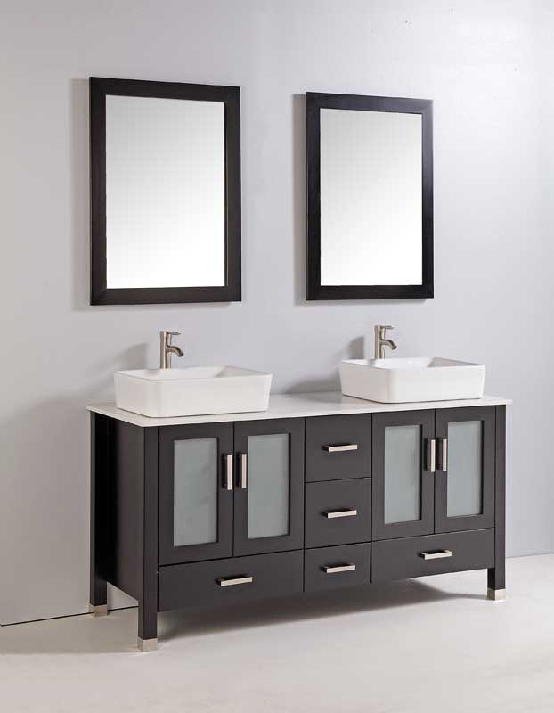 Legion Furniture 59" Bathroom Vanity Set with Mirrors