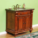 Legion Furniture 36" Solid Wood Single Granite Vanity Set