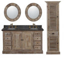 Legion Furniture 61" Solid Recycled Fir Double Vanity Set 2