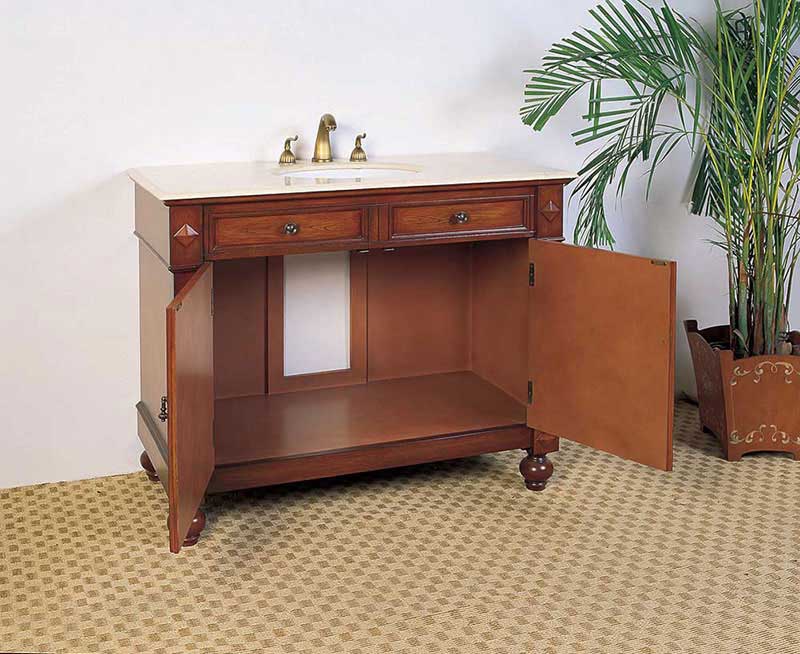Legion Furniture 42" Sink Vanity - No Faucet American Pecan 2
