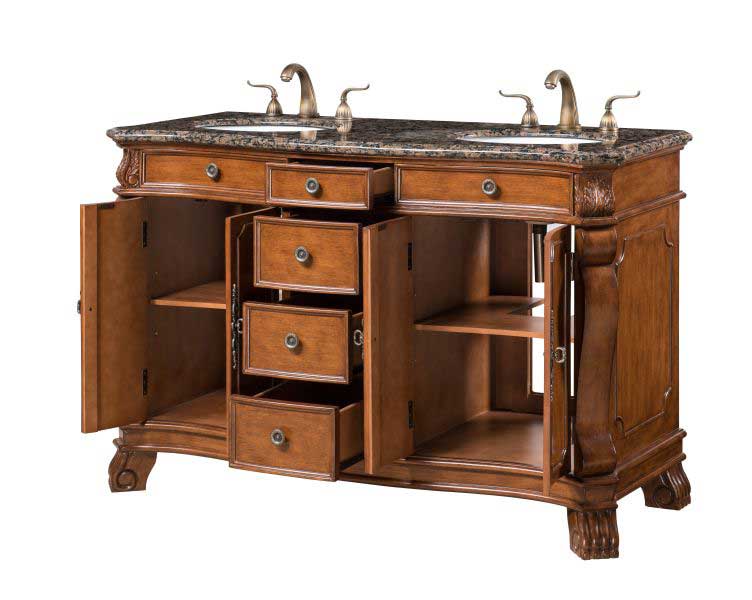 Legion Furniture 54.5" Sink Vanity Walnut Brown 2