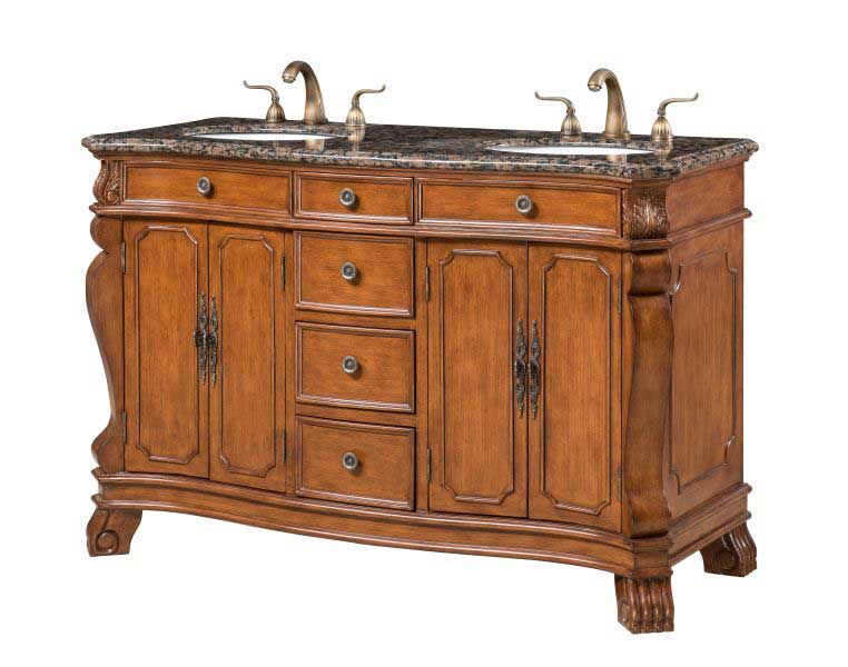 Legion Furniture 54.5" Sink Vanity Walnut Brown