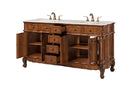 Legion Furniture 67" Sink Vanity Medium Walnut 2