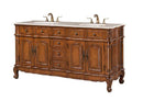 Legion Furniture 67" Sink Vanity Medium Walnut