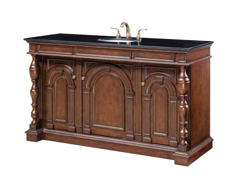 Legion Furniture 60" Sink Vanity Medium Brown