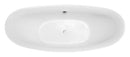 Anzzi Reginald Series 5.67 ft. Freestanding Bathtub in White FT-AZ091 5