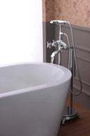 Anzzi Tugela 3-Handle Claw Foot Tub Faucet with Hand Shower in Polished Chrome FS-AZ0052CH 3
