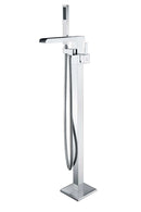 Anzzi Union 2-Handle Claw Foot Tub Faucet with Hand Shower in Polished Chrome FS-AZ0059CH 18