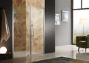 Anzzi Duke 48 in. x 72 in. Semi-Frameless Pivot Shower Door in Brushed Finish with Handle SD-AZ04BBH-R 2
