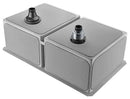 Anzzi VANGUARD Series 32 in. Under Mount 50/50 Dual Basin Handmade Stainless Steel Kitchen Sink 13