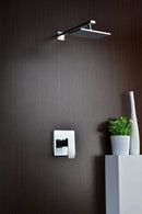 Anzzi Viace Series Single Handle Wall Mounted Showerhead and Bath Faucet Set in Polished Chrome 2