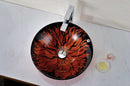 Anzzi Ore Series Deco-Glass Vessel Sink in Lustrous Red and Black LS-AZ8109 3
