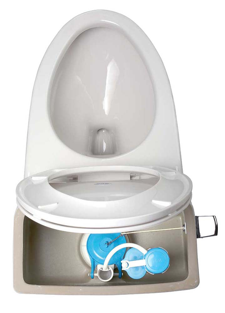 Anzzi Zeus 1-piece 1.28 GPF Single Flush Elongated Toilet in White T1-AZ058 9