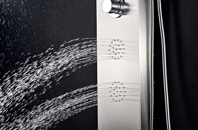 Anzzi Mayor 64 in. Full Body Shower Panel with Heavy Rain Shower and Spray Wand in Brushed Steel SP-AZ8092 7