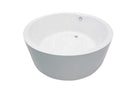 Anzzi Rotunda 59 in. One Piece Acrylic Freestanding Bathtub in Glossy White