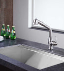 Anzzi Del Moro Single-Handle Pull-Out Sprayer Kitchen Faucet in Brushed Nickel KF-AZ203BN 4