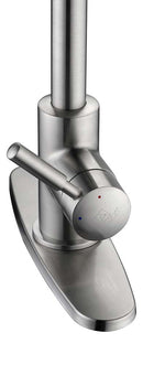 Anzzi Eclipse Single Handle Pull-Down Sprayer Kitchen Faucet in Brushed Nickel KF-AZ1673BN 3