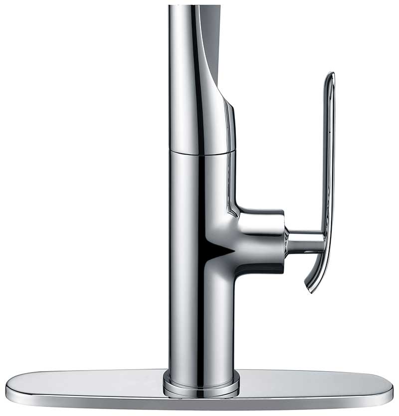 Anzzi Accent Single Handle Pull-Down Sprayer Kitchen Faucet in Polished Chrome KF-AZ003 15