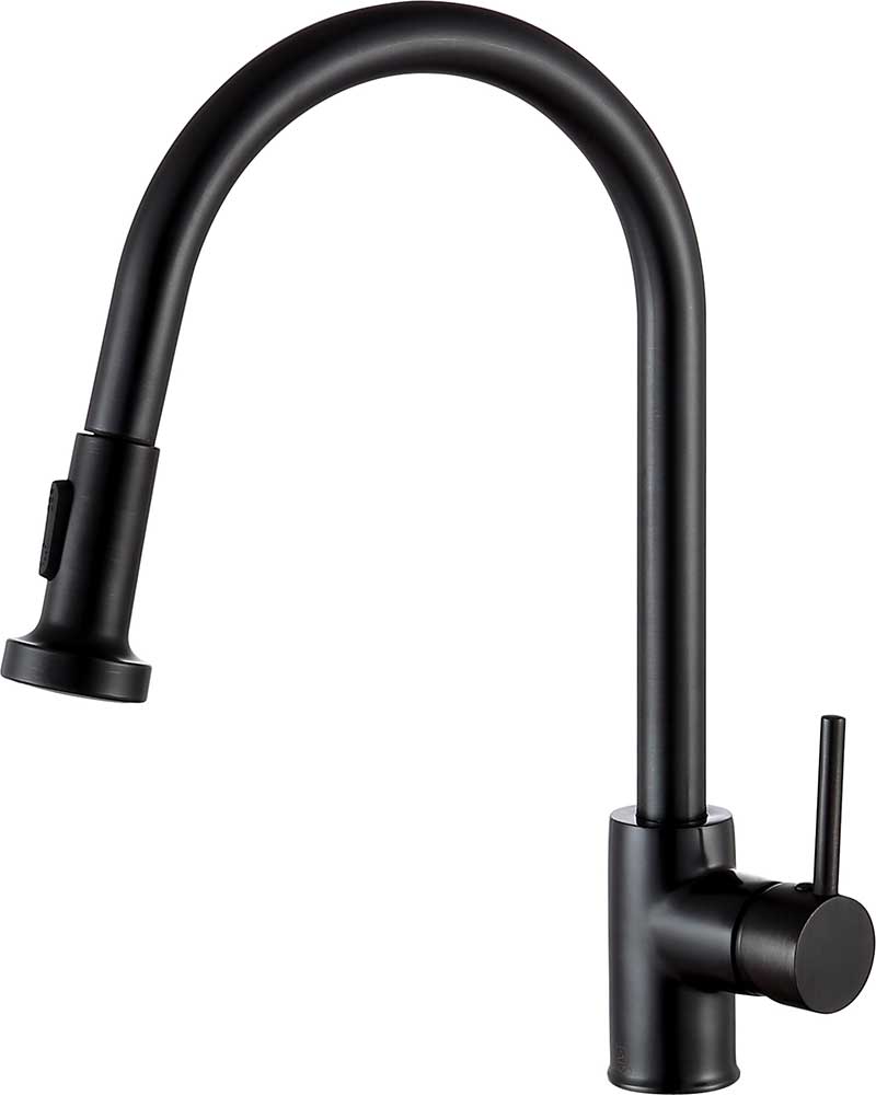 Anzzi Somba Single-Handle Pull-Out Sprayer Kitchen Faucet in Oil Rubbed Bronze KF-AZ213ORB