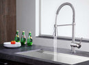 Anzzi Carriage Single Handle Standard Kitchen Faucet in Brushed Nickel KF-AZ211BN 12