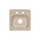 Lyons Industries DBAR02-2.0 Almond 15"x15" Single Bowl Acrylic 6.5" Deep Bar Sink with a 2" Drain Opening