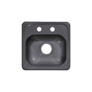 Lyons Industries DBAR64-3.5 Metallic Silver 15"x15" Single Bowl Acrylic 6.5" Deep Bar Sink with a 3.5" Drain Opening