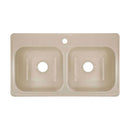 Lyons Industries DKS02J1-3.5 Almond 33"x19" Manufactured/Mobile Home Acrylic 9" Deep Kitchen Sink, Single Hole