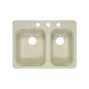 Lyons Industries DKS09EE-3.5 Designer Biscuit 25"x19.5" Recreational Vehicle-Mobile Home Acrylic Two Bowl Kitchen Sink
