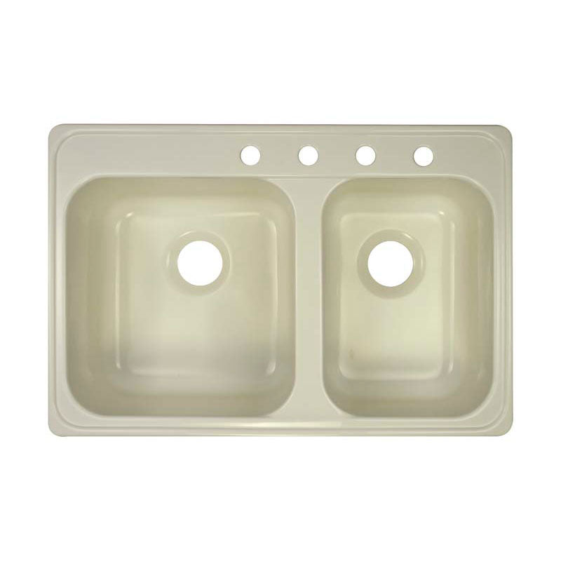 Lyons Industries DKS09P-TB Biscuit Pan Handler Dual Offset Bowl Acrylic Kitchen Sink