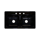 Lyons Industries DKS22J-3.5 Black 33"x19" Manufactured/Mobile Home Acrylic 9" Deep Kitchen Sink, Three Hole