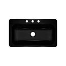 Lyons Industries DKS22SB3 Designer Black 33"x19" Single Acrylic 7.25-Inch Deep Kitchen Sink