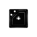 Lyons Industries DKS22SQ2-2.0CLP4 Designer Black 15"x15" Recreational Vehicle-Mobile Home Acrylic 5-Inch Deep Kitchen Sink