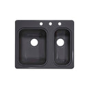 Lyons Industries DKS64K-3.5 Designer Metallic Silver 25 7/8"x21 3/8" Recreational Vehicle-Mobile Home Acrylic Hi-Low Kitchen Sink