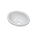 Lyons Industries DKSENV01-1.5 White 13" X 10.25" Oval Acrylic Entertainment Sink with a 1.5" Drain Opening