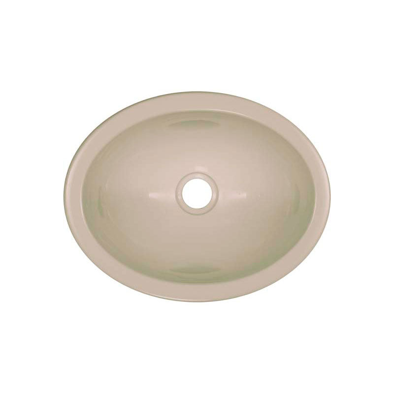 Lyons Industries DKSENV02-1.5 Almond 13" X 10.25" Oval Acrylic Entertainment Sink with a 1.5" Drain Opening