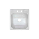 Lyons Industries DLT01 White Acrylic Self-Rimming Laundry Tub, 20" X 25" with Extra 12" Deep Sink