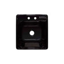 Lyons Industries DLT22 Black Acrylic Self-Rimming Laundry Tub, 20" X 25" with Extra 12" Deep Sink