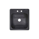 Lyons Industries DLT64 Metallic Silver Acrylic Self-Rimming Laundry Tub, 20" X 25" with Extra 12" Deep Sink