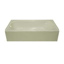 Lyons Industries KVTL09542716R Biscuit Color Acrylic Matching Bath Tub and Wall Kit Set 54" Wide and Right Hand Drain