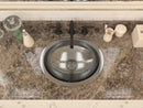 Anzzi Boreal 19 in. Handmade Drop-in Oval Bathroom Sink in Hammered Nickel LS-AZ332 4