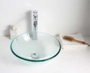 Anzzi Etude Series Deco-Glass Vessel Sink in Lustrous Clear Finish 6