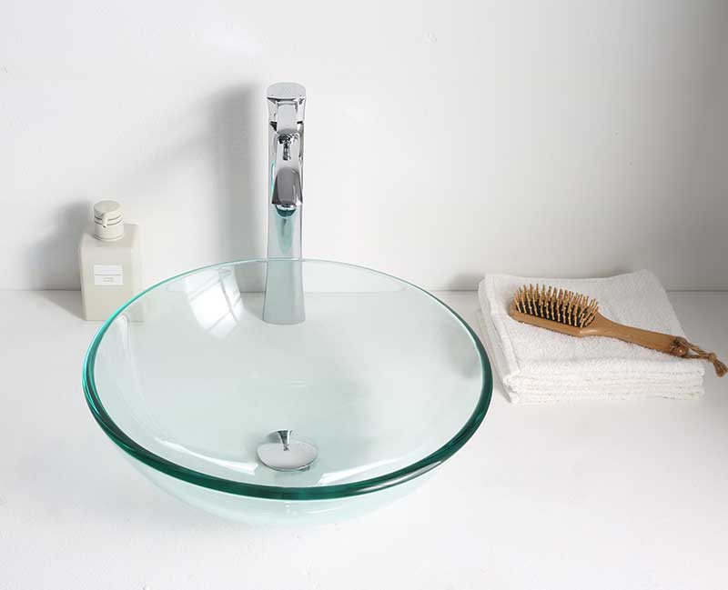 Anzzi Mythic Series Vessel Sink in Lustrous Clear BB420-12 6