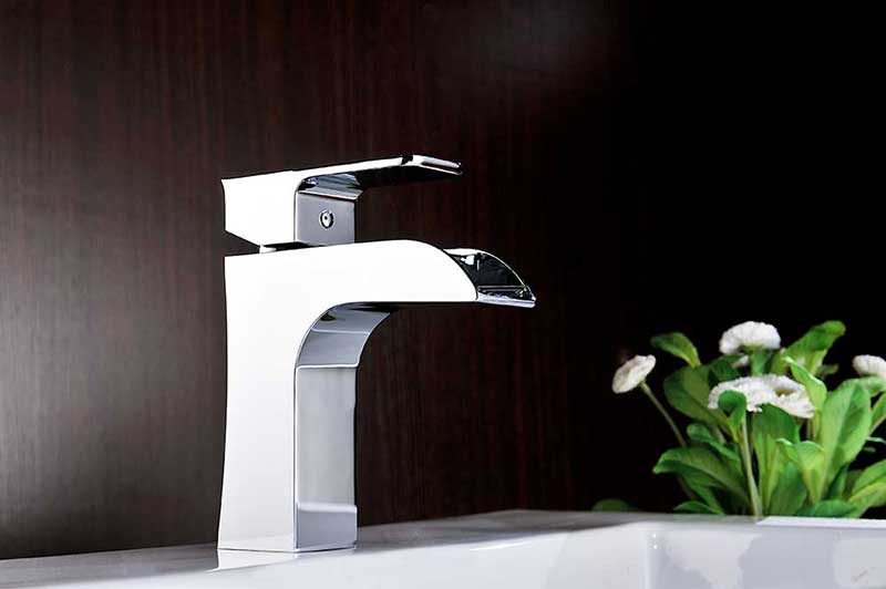 Anzzi Forza Series Single Handle Bathroom Sink Faucet in Polished Chrome 2