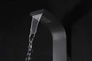 Anzzi Atoll Series 66 in. Full Body Shower Panel System with Heavy Rain Shower and Spray Wand in Black