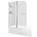 Anzzi Galleon 48 in. x 58 in. Frameless Tub Door with TSUNAMI GUARD in Polished Chrome SD-AZ054-01CH 8