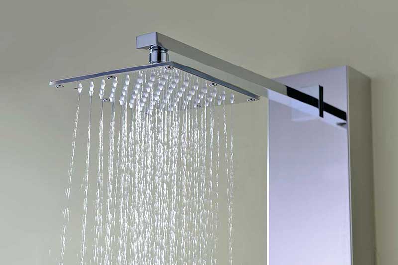 Anzzi Lann 53 in. 3-Jetted Full Body Shower Panel with Heavy Rain Showerhead and Spray Wand in Brushed Stainless Steel 10